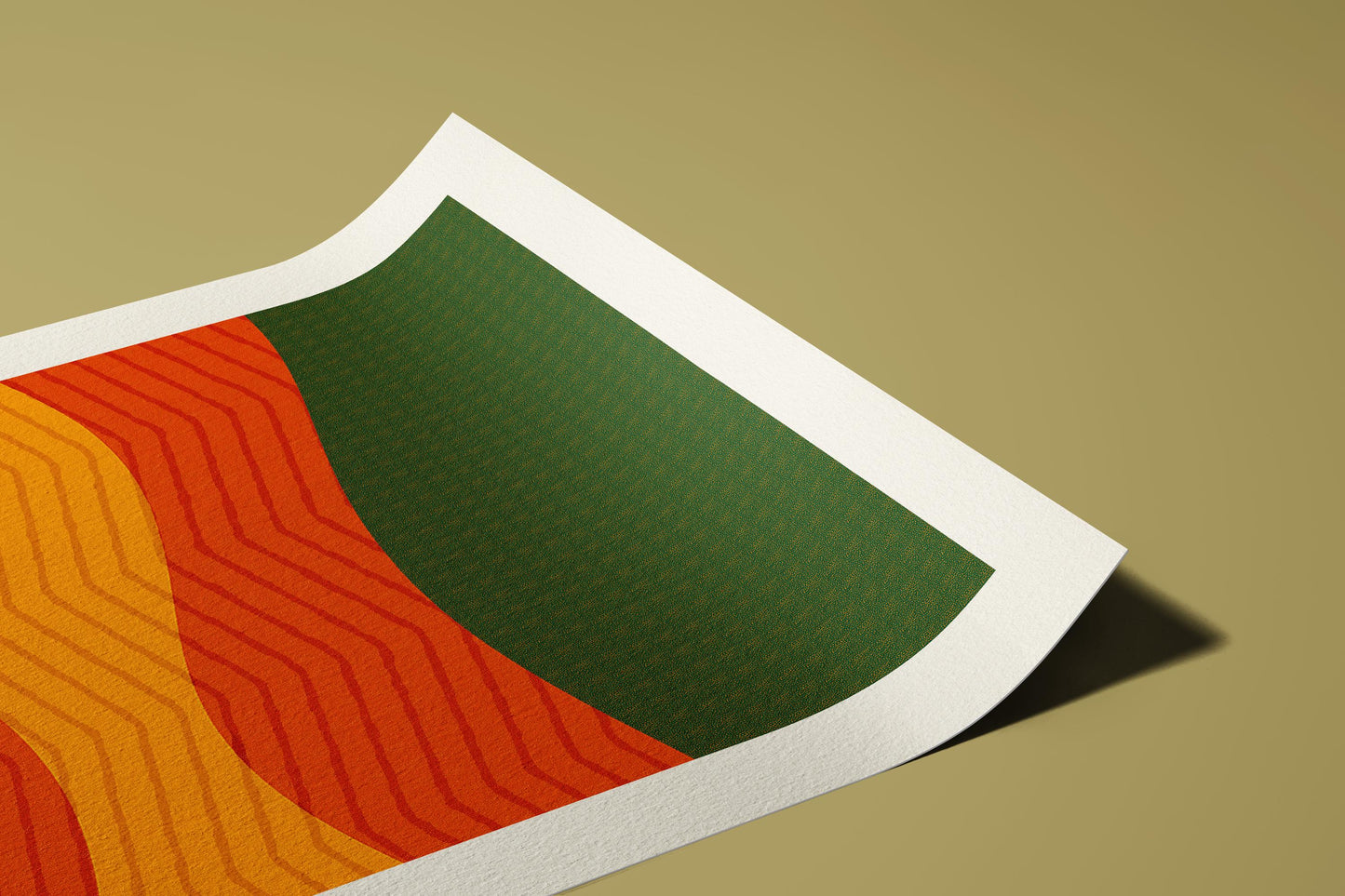 Mid-Century Modern Geometric Art Print: Solar Rhythm III, Giclée on Hahnemühle Paper