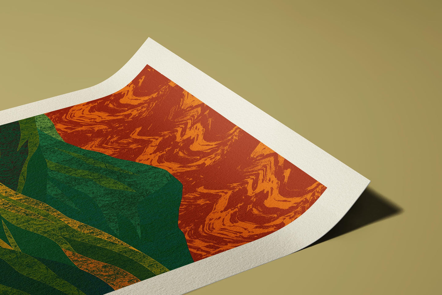 Mid-Century Modern Mountain Art Print: Fine Art Giclée