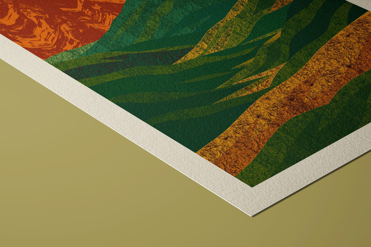 Mid-Century Modern Mountain Art Print: Fine Art Giclée
